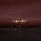 Chanel Timeless Jumbo shoulder bag in black quilted grained leather - DETAIL 2