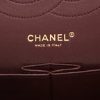 Chanel Timeless Jumbo shoulder bag in black quilted grained leather - DETAIL 2