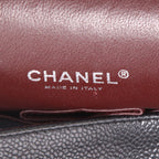 Chanel Timeless Maxi Jumbo shoulder bag in black quilted grained leather - DETAIL 2