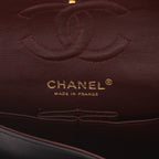 Chanel Timeless Petit handbag in black quilted leather - DETAIL 2