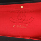 Chanel Timeless Petit shoulder bag in black jersey canvas - DETAIL 2