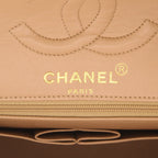 Chanel Timeless Vintage handbag in beige quilted leather - DETAIL 2
