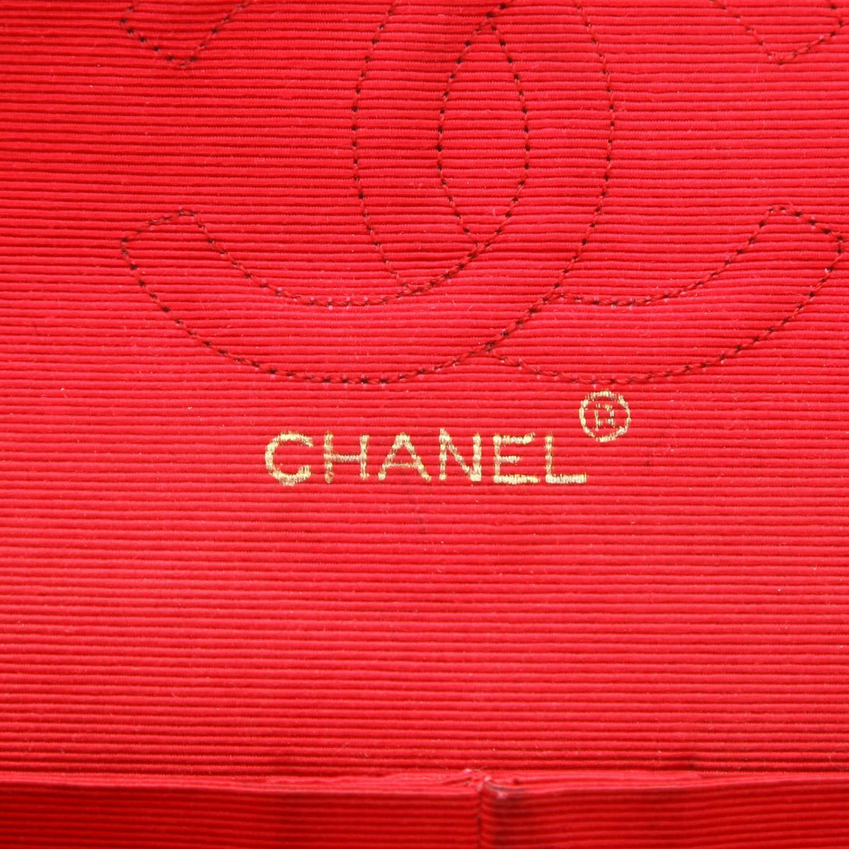 Chanel Timeless Vintage handbag in black jersey canvas - DETAIL 2