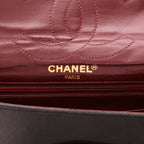 Chanel Timeless Vintage handbag in black quilted leather - DETAIL 2