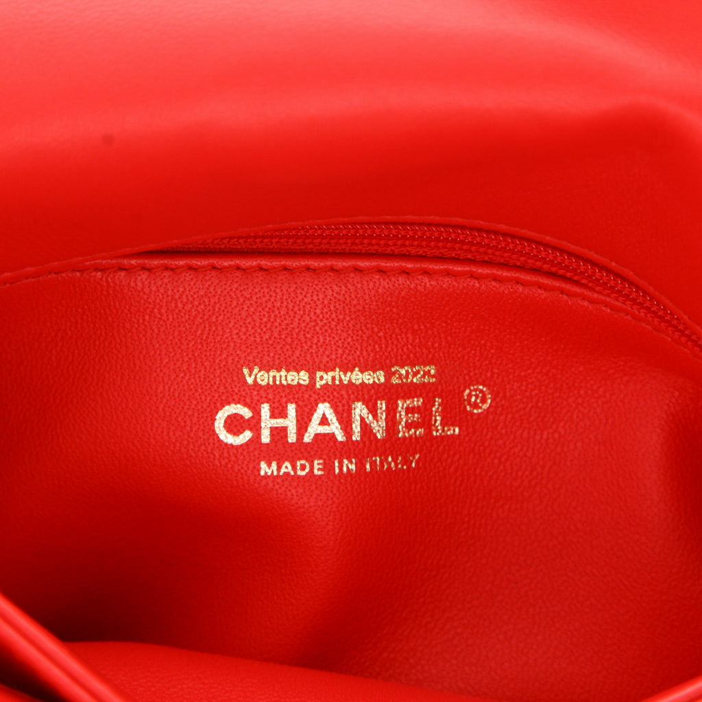 Chanel Trendy CC shoulder bag in red quilted leather - DETAIL 2