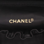 Chanel Vanity vanity case in black leather - DETAIL 2