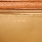 Chanel Vintage handbag in gold ostrich leather - DETAIL 2
