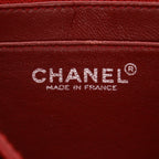 Chanel Vintage handbag in red quilted jersey and red patent leather - DETAIL 2