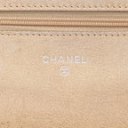 Chanel Wallet on Chain shoulder bag in gold quilted leather - DETAIL 2