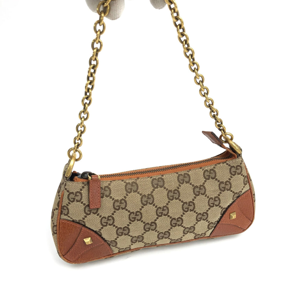 GUCCI MONOGRAM TOM FORD CHAIN SHOULDER BAG