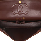 Chanel 2.55 shoulder bag in brown Veau velours - DETAIL 3