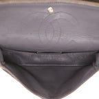 Chanel 2.55 medium model shoulder bag in grey doblis calfskin - DETAIL 3