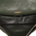 Chanel 2.55 shoulder bag in khaki denim canvas - DETAIL 3