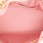 Chanel 25 small model shoulder bag in pink quilted grained leather - DETAIL 3