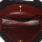 Chanel 31 shoulder bag in navy blue quilted jersey and navy blue leather - DETAIL 3
