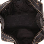 Chanel Boston handbag in black leather - DETAIL 3