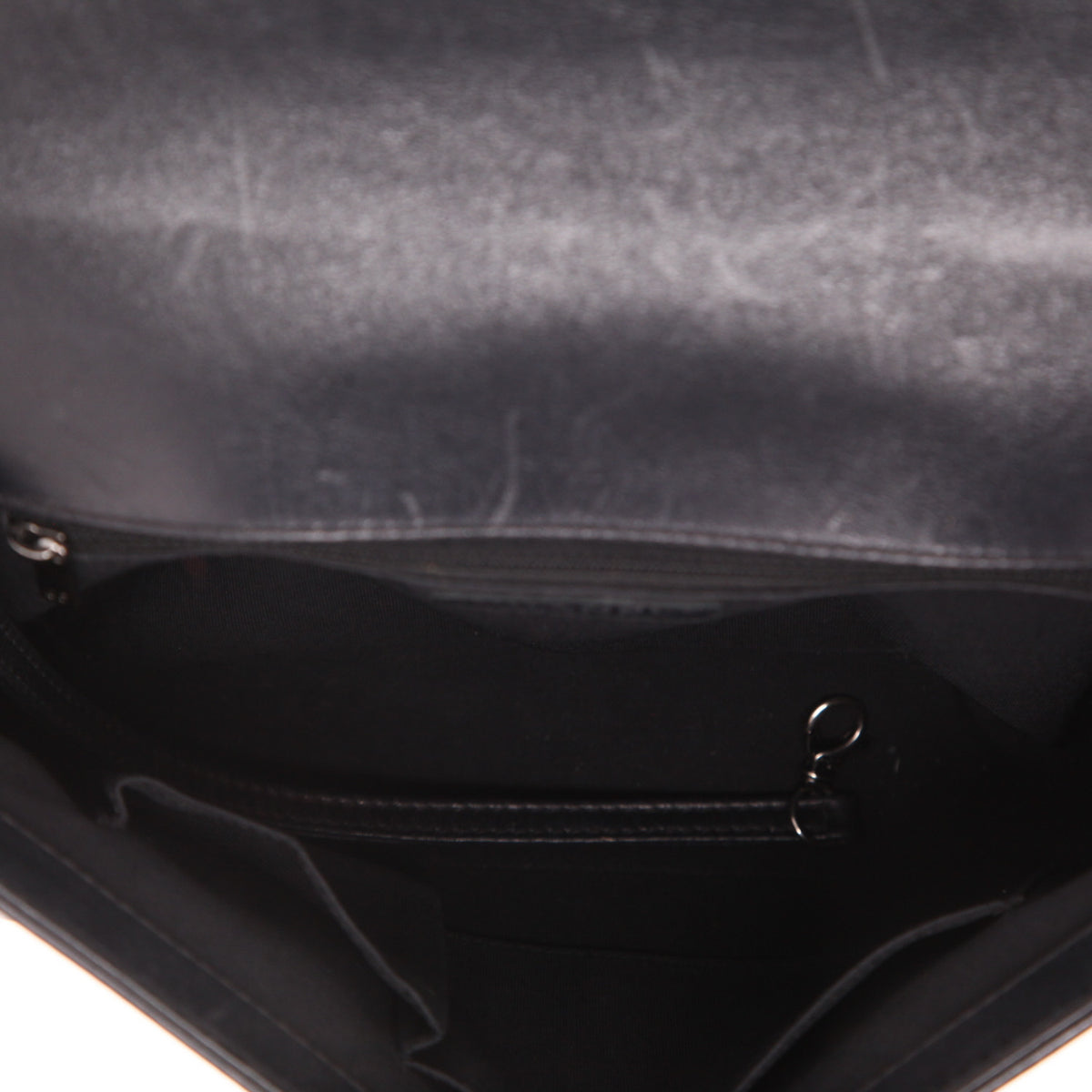 Chanel Boy large model shoulder bag in black quilted leather - DETAIL 3