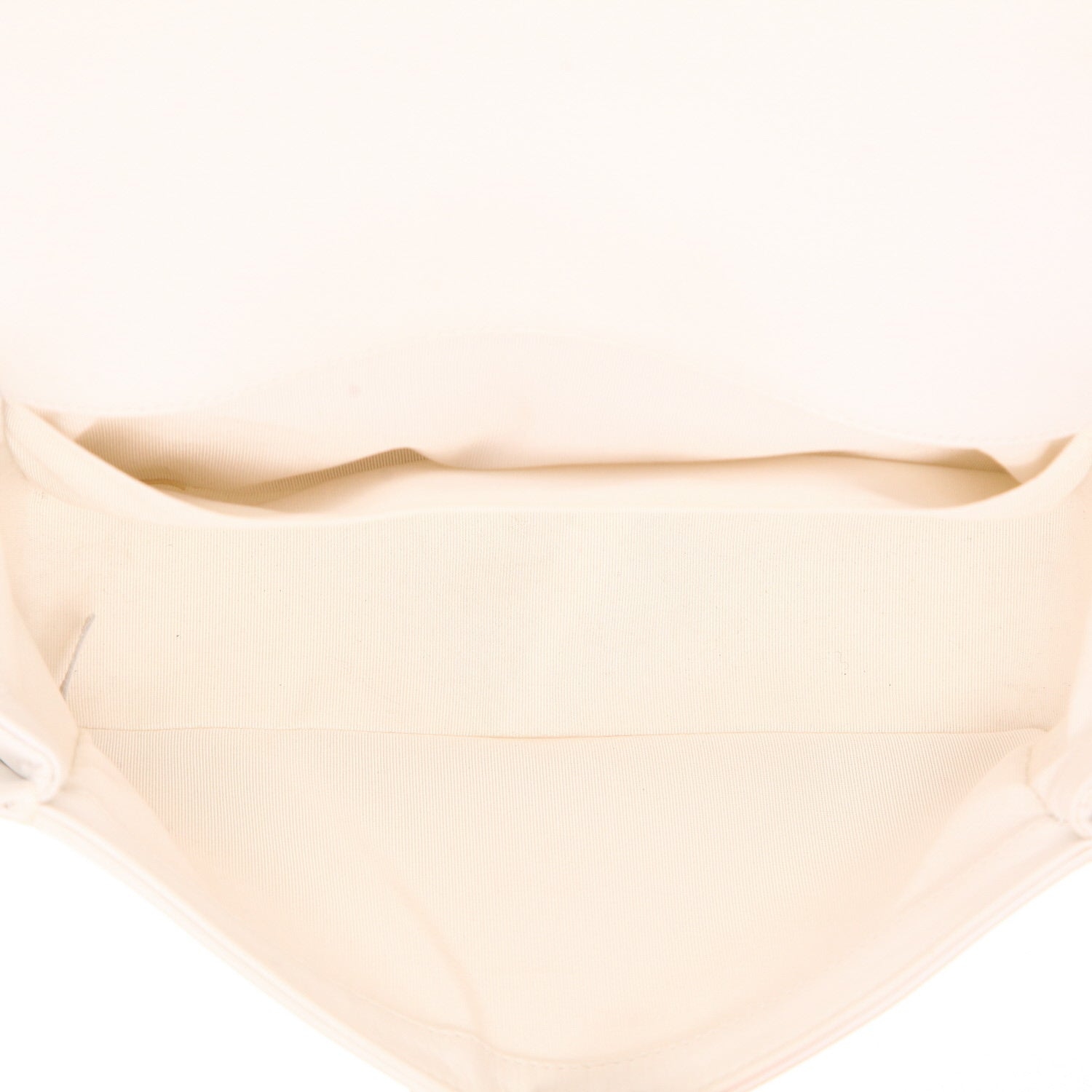 Chanel Boy shoulder bag in white leather cannage - DETAIL 3