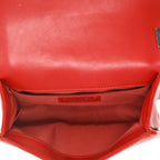 Chanel Boy small model shoulder bag in red leather - DETAIL 3