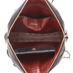 Chanel Camera handbag in Bleu Marine quilted leather - DETAIL 3