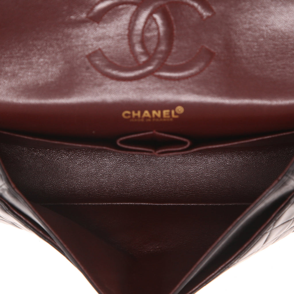 Chanel handbag in black quilted leather - DETAIL 3