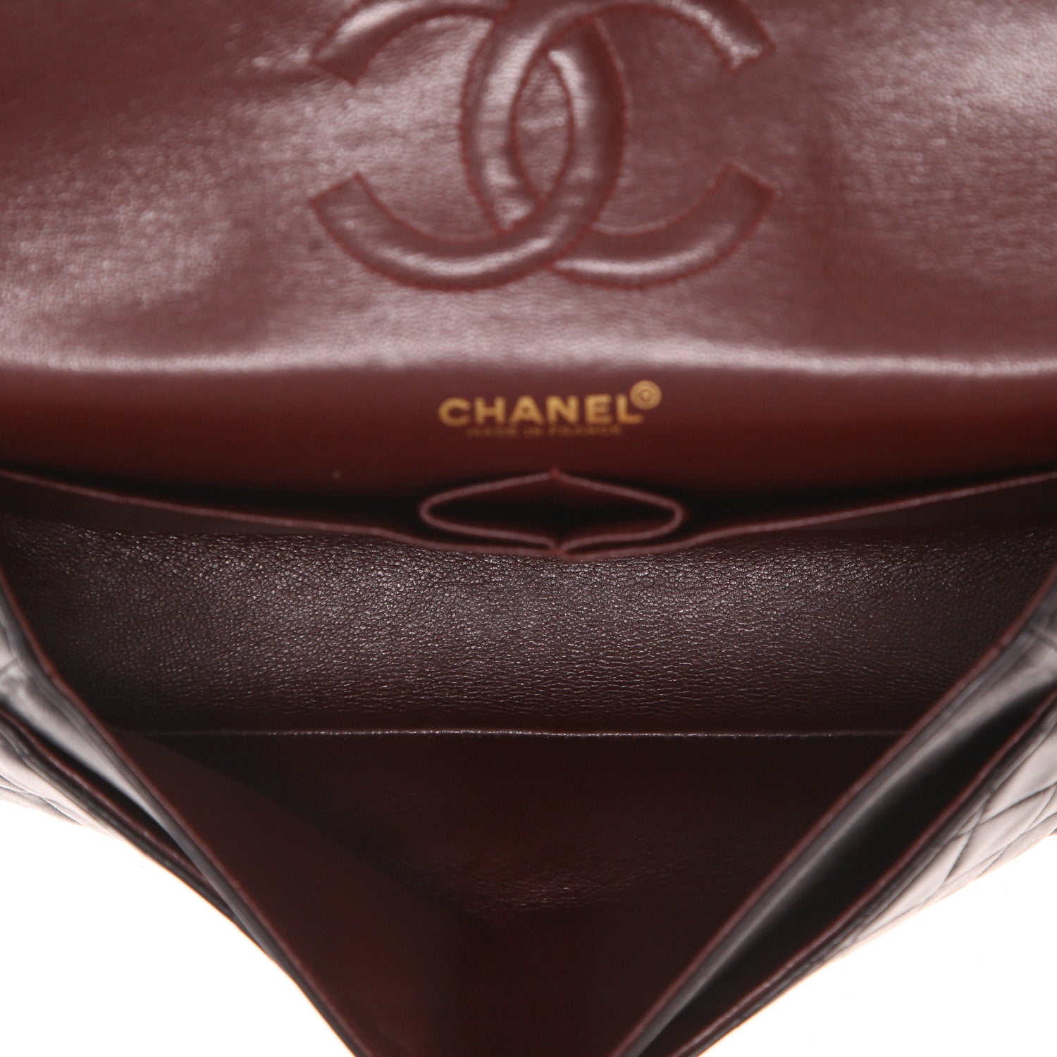 Chanel handbag in black quilted leather - DETAIL 3