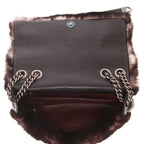 Chanel handbag in brown fur - DETAIL 3