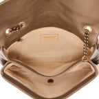 Chanel handbag in golden brown quilted leather - DETAIL 3