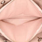 Chanel Mademoiselle handbag in pink quilted leather - DETAIL 3
