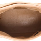 Chanel Medaillon handbag in beige quilted grained leather - DETAIL 3