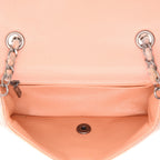 Chanel Mini Timeless handbag in powder pink and grey velvet with sequins - DETAIL 3