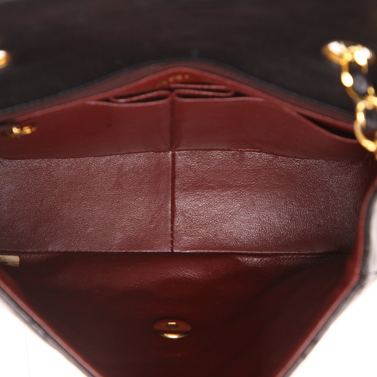 Chanel Mini Timeless shoulder bag in black quilted leather - DETAIL 3