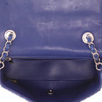 Chanel Mini Timeless shoulder bag in blue python - DETAIL 3