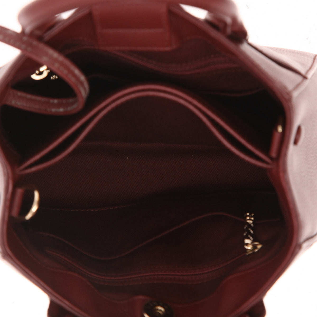 Chanel Neo Executive handbag in burgundy grained leather - DETAIL 3