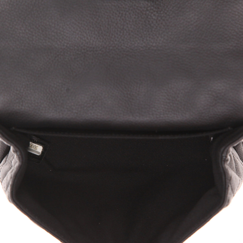 Chanel Pochette ceinture clutch-belt in black grained leather - DETAIL 3