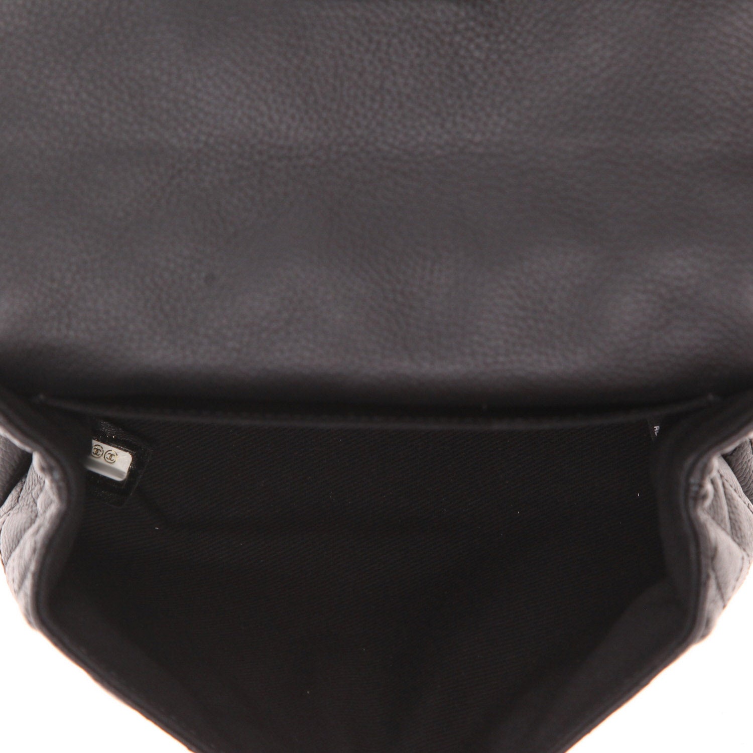 Chanel Pochette ceinture clutch-belt in black grained leather - DETAIL 3