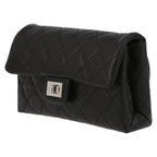 Chanel Pochette ceinture clutch-belt in black grained leather - DETAIL 3