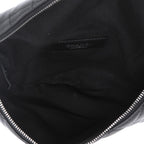 Chanel Pochette clutch-belt in black quilted leather - DETAIL 3