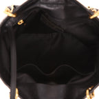 Chanel Shopping GST small model handbag in black quilted grained leather - DETAIL 3