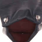 Chanel shoulder bag in grey leather - DETAIL 3