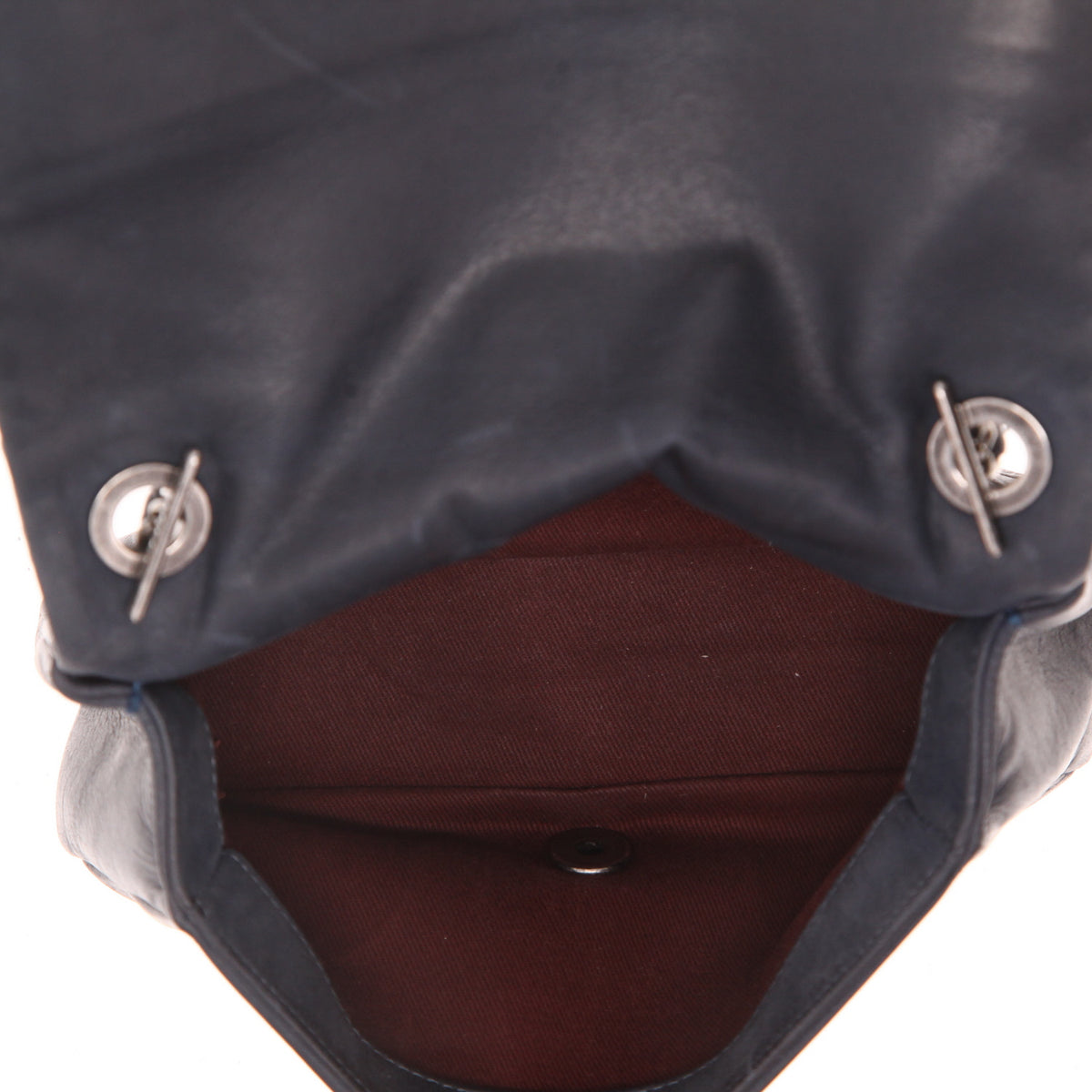 Chanel shoulder bag in grey leather - DETAIL 3