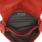 Chanel shoulder bag in red quilted leather - DETAIL 3