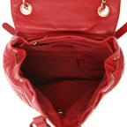 Chanel Timeless backpack in raspberry pink quilted leather - DETAIL 3