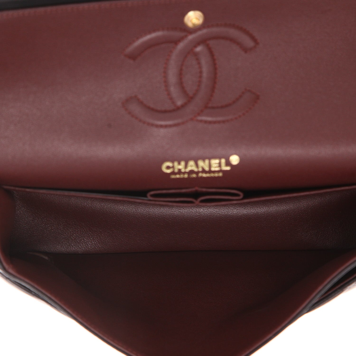 Chanel Timeless Classic handbag in black quilted leather - DETAIL 3