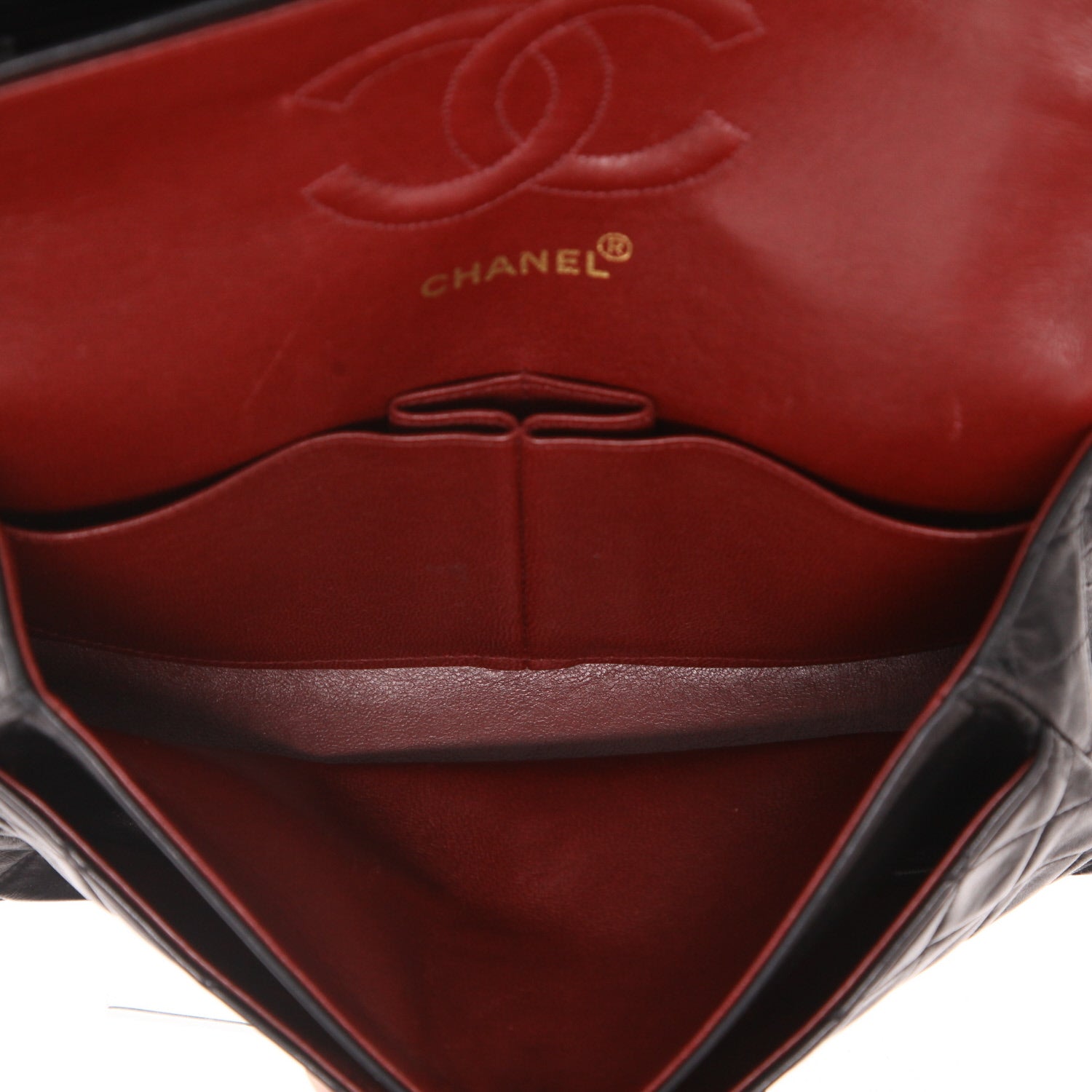 Chanel Timeless Classic handbag in black quilted leather - DETAIL 3