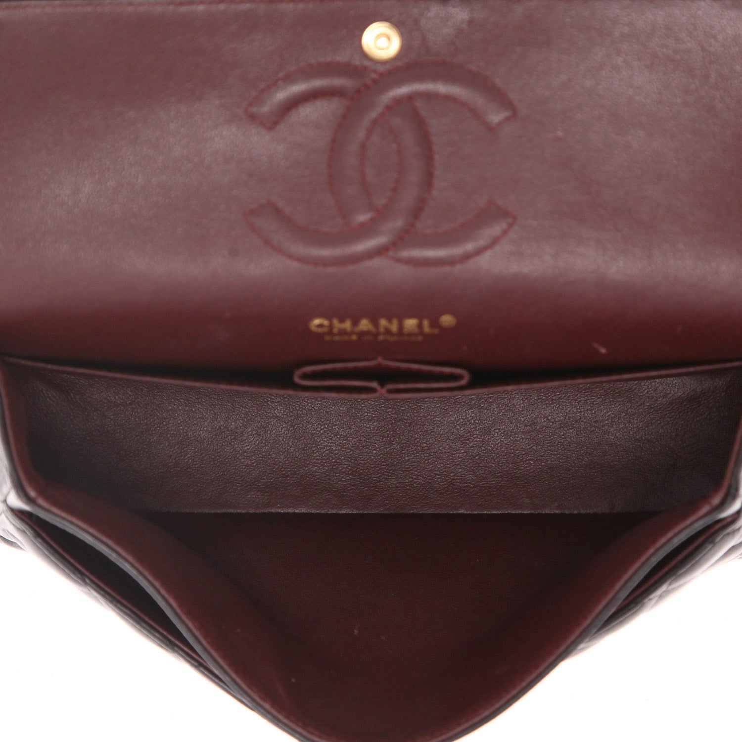 Chanel Timeless Classic handbag in black quilted leather - DETAIL 3