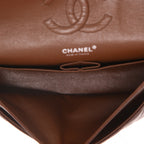 Chanel Timeless Classic handbag in brown quilted leather - DETAIL 3