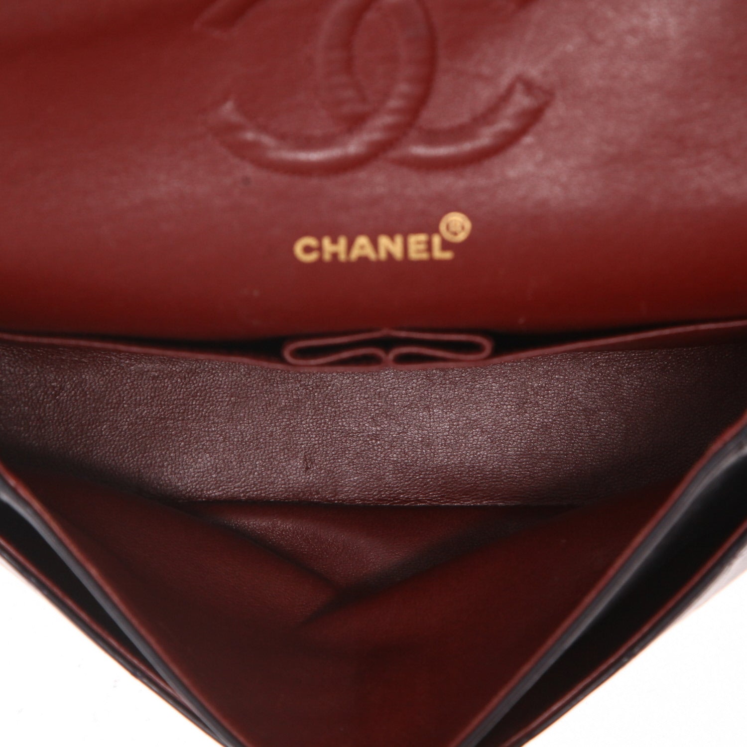 Chanel Timeless Classic handbag in navy blue quilted leather - DETAIL 3