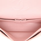 Chanel Timeless Classic handbag in pink tweed - DETAIL 3