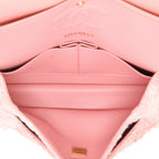 Chanel Timeless Classic handbag in pink tweed - DETAIL 3